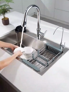 JOTO Thicked 304 Stainless Kitchen Sink Small Single Sink Heavy Duty Labaratory Large Double Sink