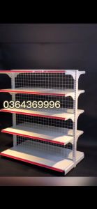 Kệ Siêu Thị Đơn (1 Mặt) Dài 70cm x Rộng 35cm x Cao 150cm x 4 Tầng..