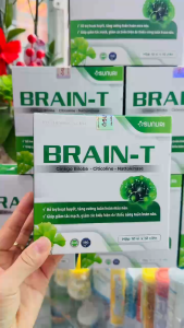 TPBVSK - VIÊN BỔ NÃO BRAIN- T (Hộp 10 vĩ x 10 viên) hỗ trợ tăng tuần hoàn giảm đau đầu hoa mắt chóng mặt