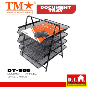 TM DT-500 Document Tray Metal 4 Layers High Capacity Executive Organizer