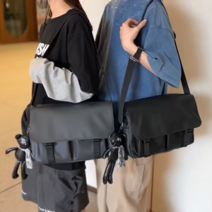 MENSPE Fashion Men Women Bags Shoulder Bag Large Capacity Waterproof Crossbody Bag Casual Messenger Bag Casual Sport Street Bag for Travel Outdoor Without Pendants