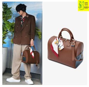BTS Bullet-Proof Youth League Jin Taiheng Same Design Mute Boston Bag Crossbody Bag One Shoulder Bag V Jung Kook