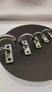 Heavy Duty Ceiling Hooks 304 Stainless Steel Top Mount Hooks for Hanging Clothes Pictures Lights Flat Question Mark Design