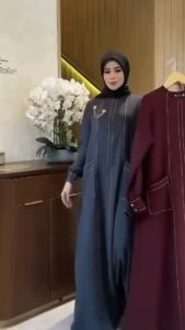 ANFAF - Marwah Dress Abaya Turki Terbaru 2025 & Gamis Lebaran Viral Dress Muslimah