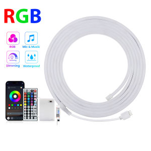 3AA Battery Powered DC 5V RGB Neon Strip Light Waterproof 6X12MM 108LEDS Home DIY Bluetooth APP Control Flexible LED Strip