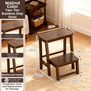 TUOJUE | Foldable Multi-functional Indoor Step Stool 3 Steps