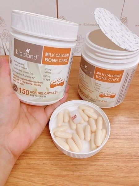Bio Island Milk Calcium Bone care - Canxi sữa hỗ trợ phát triển xương 150 viên