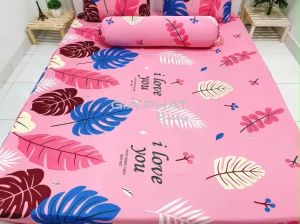 Bộ ga giường Ga trải giường Thun Lạnh Hàn Quốc 4 món họa tiết  (1 ga bọc + 2 vỏ gối nằm + 1 vỏ gối ôm)