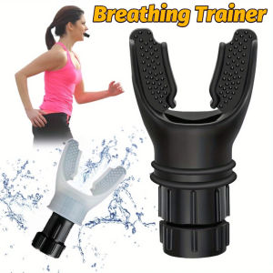 Adjustable Outdoor Expiratory Exercise Tool Silicone Breathing Trainer Portable Lung Respirator for Sports