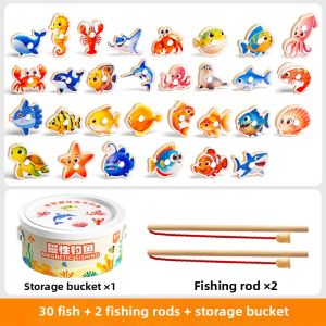 TONGMUXING | Early Educational Wooden Fishing Toy