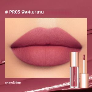 ลิปสติกเนื้อกำมะหยี่แบบแมทท์ สีชัด ติดทนนาน กันน้ำ ไม่เลอะ ไม่เหนียว ชุ่มชื้น