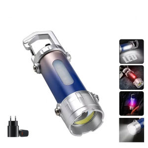 Đèn Pin Cầm Tay MINI LED COB Độ Sáng Cao Móc Khóa Đèn Làm Việc Cho Cắm Trại Ngoài Trời Đi Bộ Khẩn Cấp Chống Nước Có Thể Sạc Lại