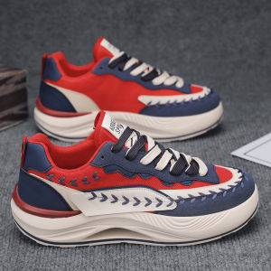 AGAM Mens Shoes Sporty Casual Running Thick Bottom Heightening Dad Trendy Shoes Autumn Season Versatile High-End Feeling Youth