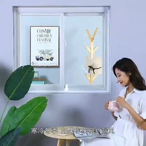 แถบซีลหน้าต่าง กันลม ฟิล์มฉนวนกันความร้อน ฤดูหนาว ป้องกันความเย็น สองชั้น พลาสติกใส ผ้า กันลม มีกาวในตัว ให้ความอบอุ่น