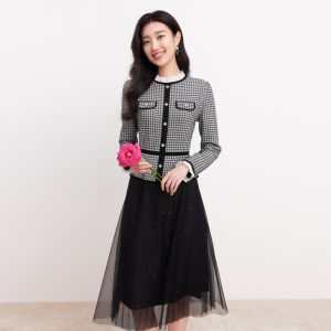 Koradior | Elegant Chic Fitted Knit Dress for Winter