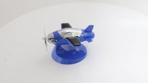Solar Powered Rotation Helicopter Car Interior Decorative Rotate Airplane Ornaments Center Console Instrument Ornaments