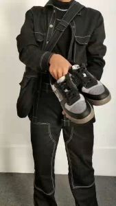 Flame Everyday - Celana Panjang Baggy Double Knee Vintage | Nyaman & Stylish 🔥