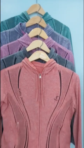 Áo khoác nữ vải thun đốm ( MẪU MỚI _ ẢNH THẬT SHOP TỰ CHỤP ). Áo khoác chống nắng có nón 4 túi phù hợp mọi vóc dáng