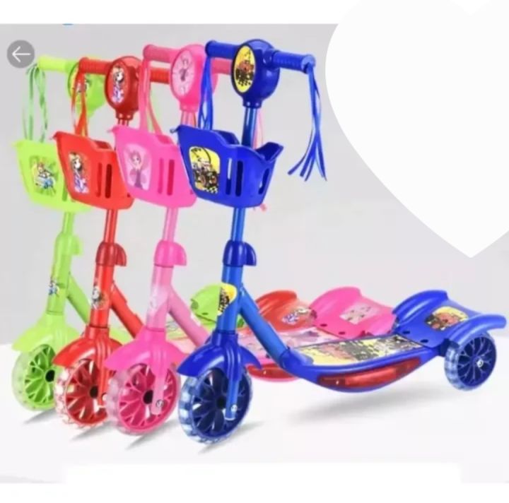 HADIAH BONUS MENARIK!!Scooter Keranjang Exotic Roda Otoped