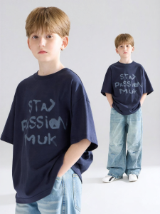 MUCMUKN | Antibacterial Cool Cotton Letter Print Short Sleeve T-Shirt