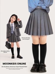 Moonkids | Childrens Gray Pleated Skirt