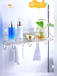 ชั้นวางของ ตะกร้าติดผนัง ในห้องน้ำ ห้องครัว ทำจากสแตนเลส