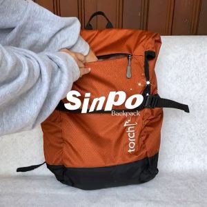TORCH Tas Ransel Punggung Laptop Kerja Sekolah Travelling Pria Wanita - Backpack Rain Cover Sinpo