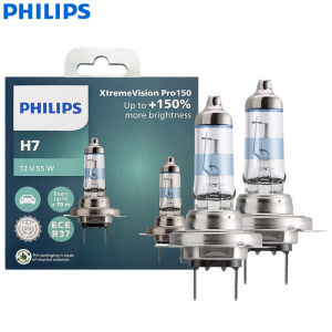 Philips | Philips X-tremeVision Pro150 H7 Car Halogen Headlight 12V 55W PX26d +150% Bright White Original ECE Lamps More Light 12972XVP