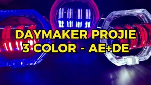 Lampu Utama LED Projie Crystal Daymaker 4 Mata 8D Lensa ICC