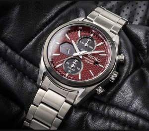 ĐỒNG HỒ NAM CHÍNH HÃNG Seiko SSC771P1 Solar Chronograph Red Dial Silver Stainless Steel For Men Sapphire