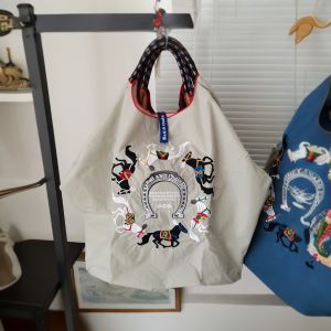 Fashionable Canvas Tote Bag Retro Spring Summer Shopping Bag Eco-friendly Commuter Large Capacity Handbag Casual Crossbody Bag