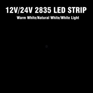 Hunta DC12V/24V 3-color 2835LED Light Strip 5M/10M/20M 120LEDs/M High Brightness Light Strip lampu strip With adhesive backing it can be cut2835D灯带