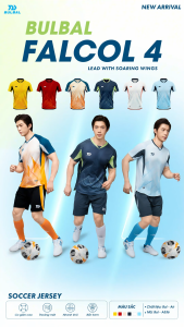 Bộ Quần Áo Bóng Đá Bulbal Falcol 4 chất liệu vải Bul-Air co giãn cao thoáng mát