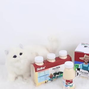 BIOLINE Pet Milk Lactose Free 220ml Cow Milk Replacer for Dog & Cat
