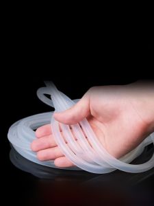 Pureshi Silicone Tube for Peristaltic Pump Thin Water Plastic Transparent Heat Resistant Soft Tube Water Dispenser Hose
