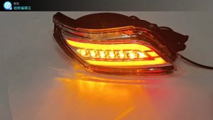 TOYOTA VIOS ncp-93 2007-2012 Rear Bumper LED Reflector Welcome Runing Light with Signal Runing (CLEAR)