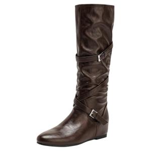 Josiny | Buckaroo Brown Height Increasing Winter Boots