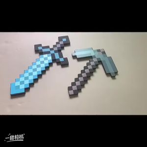 Minecraft EVA Inflatable Sword Axe Toy Minecraft Game Birthday Gift Cosplay Children Toys Pedang Mainan Budak Murah 3054