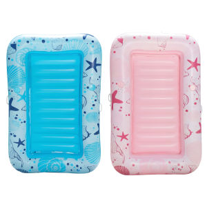 PVC Inflatable Tanning Water Lounge Chair Thicken Large Folding Float Row Foldable Pool Lounger Bed Swimming Pool Accessories