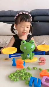 Cool Math Game Valentines for Preschoolers Frog Balance Counting Toys for Boys & Girls Educational Number Toy Fun Childrens Gift STEM Learning Age 3+