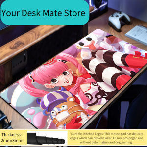 Bandai | Mouse Pad Gamer One Piece Perona Anti-slip Anime Desk Mat Gaming PC Accessories Tablet Pad Large Mousepad Extended Keyboard Mat