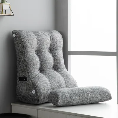 LEYOUSHANGPIN | Backrest Lumbar Support Triangular Bed Cushion Washable