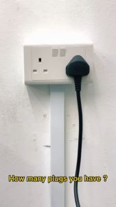 GXM 20W 13A 3-Way Safety Mark Multiway Adapter Wall Charger with 3 USB Ports Type-C USB For iPhone 14 13 12 Pro Max iPad Samsung MA-3W3U