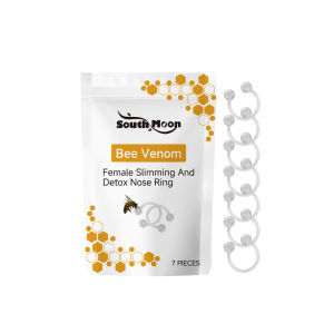 South Moon Slimming Nasal Ring Bee Venom Female Weight Loss Shaping Essential Oil Nose Ring Firming Skin Tightening Curve Reducing Belly Shaping Care Essential Oil Ring(7PCS/Bag)