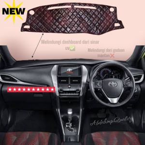 Cover Alas Pelindung Dashboard Mobil Yaris Joker 2014 sd 2023 Bahan kulit spesial