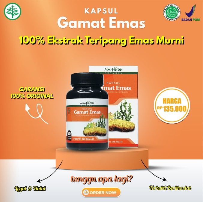 Obat Penyakit Kulit Ayam, Penghilang Bintik Pada Kulit, Bintik bintik merah,  Kulit Gatal Bruntusan, Benjolan Keratosis Pilaris, Bintik Hitam di Kulit, Gamat Emas Kapsul 100% Herbal Alami