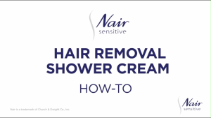 Nair Sensitive Smooth Skin Hair Removal Cream for Body & Face 75g with Moisturizing Almond Oil