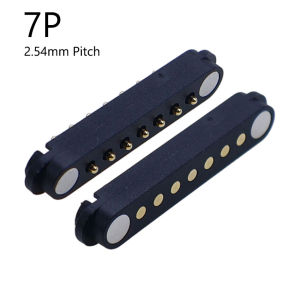 YuXi Magnetic Pogo Pin Connector 2P 3P 4P 5P 6P 7P 8P Pogopin Male Female Spring Loaded 2A DC Power Socket Pitch 2.54mm 2.80mm