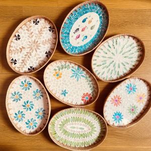 Len Phong Cách Mục Vụ Vỏ Lớp Ngoài Khay Giỏ Đựng Đồ Việt Nam Giỏ Đựng Trái Cây Hình Bầu Dục Giỏ Đựng Bánh Mì Dim Sum Giỏ Len Giỏ