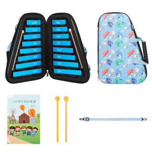 IRIN | Orff Percussion Glockenspiel Portable Early Education Performance 16 Tone Small Bell Qin Aluminum Plate Qin Complete Set DABO-1